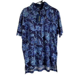Polo Golf Ralph Lauren Men's Short Sleeve Paisley Shirt M Medium NWT